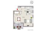 Etagenwohnung Konstanz Petershausen - 1 Zimmer, 40 m&sup2;, 169.000&euro; | Angebot:26064691