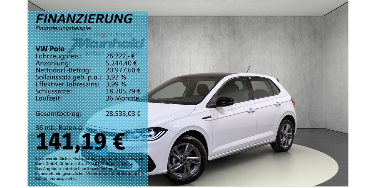 VW Polo 2.300 km 26.222 &euro; Auerbach/Rebesgrün 08209