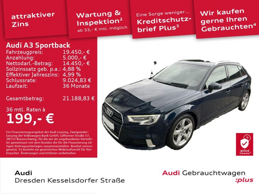 Audi A3 57.875 km 19.450 € Dresden 01169