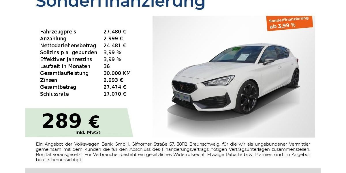 Cupra Leon 27.990 km 26.780 &euro; Fürth 90763