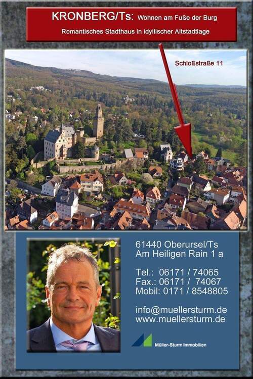 KRONBERGTS.: saniertes Einfamilienhaus in der Kronberger Altstadt 3 zimmer