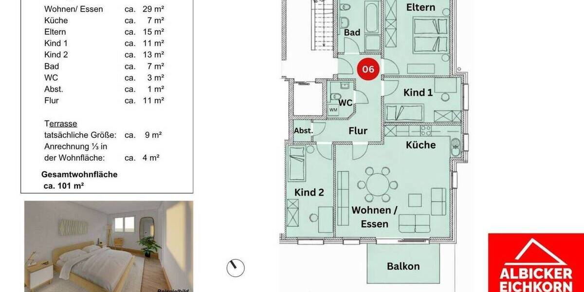 Etagenwohnung Stühlingen - 4 Zimmer, 101 m&sup2;, 444.400&euro; | Angebot:25696583