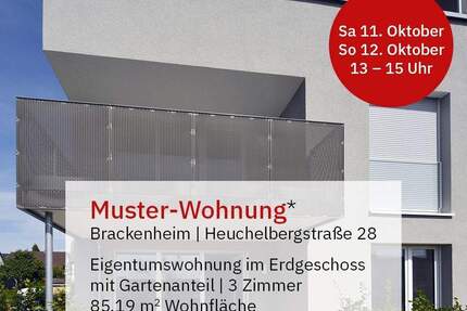 3-Zimmer-Wohnung in Brackenheim »Theodor-Heuss-Siedlung Haus 1« - Gartenanteil 3 zimmer