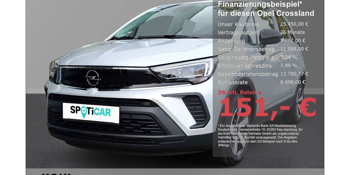 Opel Crossland (X) 48.100 km 15.450 &euro; Aachen 52078
