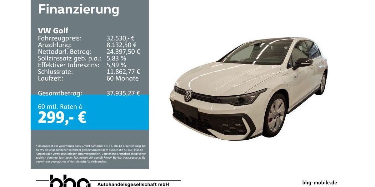 VW Golf 10.942 km 32.530 &euro; Reutlingen 72770