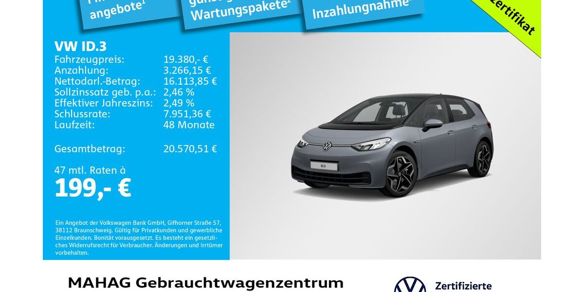VW ID.3 33.936 km 19.380 &euro; München 80935