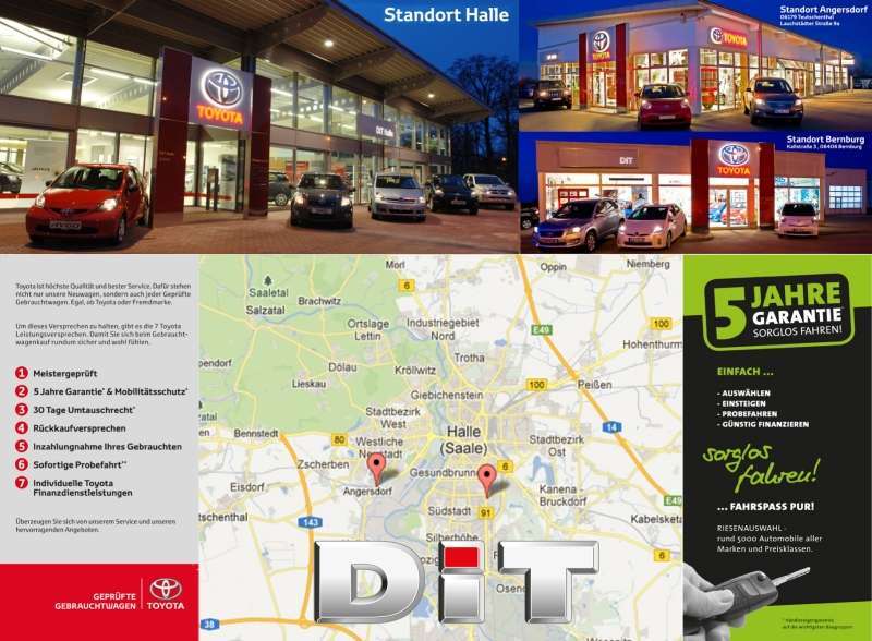 Toyota Aygo 69.893 km 7.890 € Halle 06130