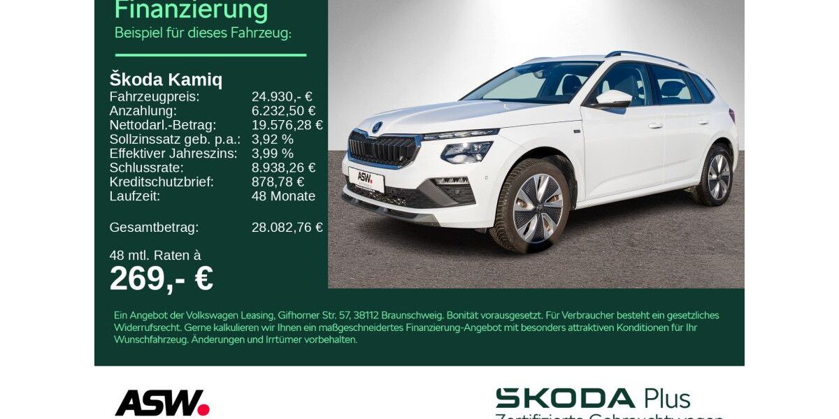 Skoda Kamiq 17.200 km 24.930 &euro; Weinsberg 74189