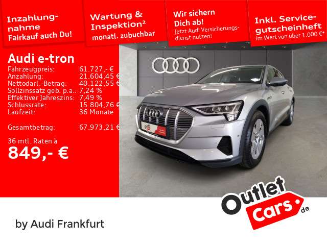 Audi e-tron 63.403 km 61.727 &euro; Frankfurt am Main 60314