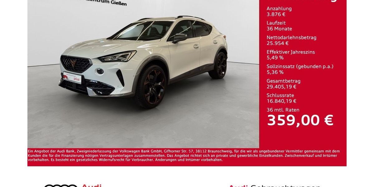 Cupra Formentor 56.050 km 29.830 &euro; Giessen 35394