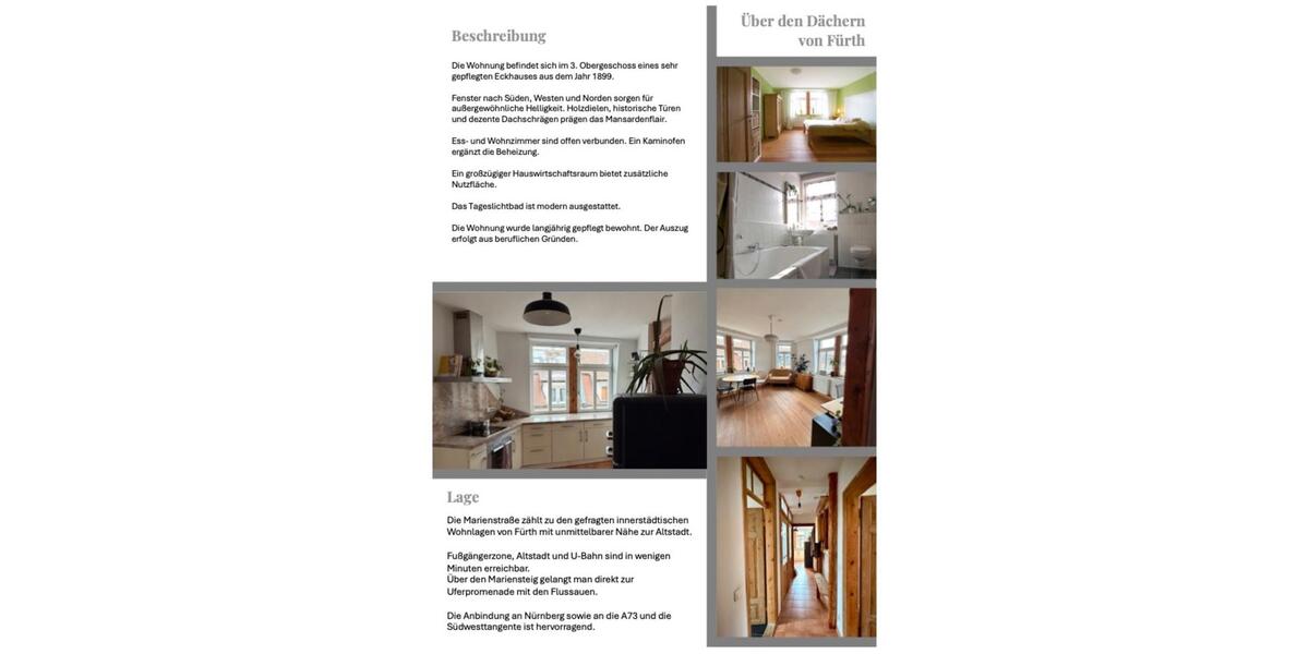 Etagenwohnung Fürth Altstadt - 3.5 Zimmer, 95 m&sup2;, 378.000&euro; | Angebot:25539931