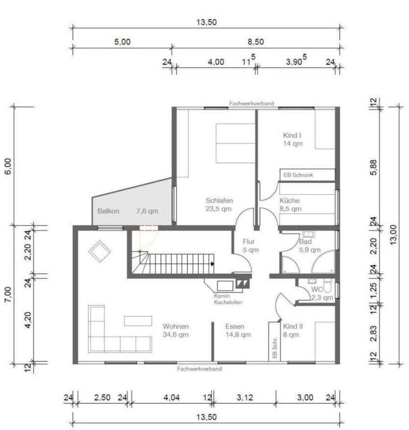 4-Zimmerwohnung 120 qm in Oberboihingen