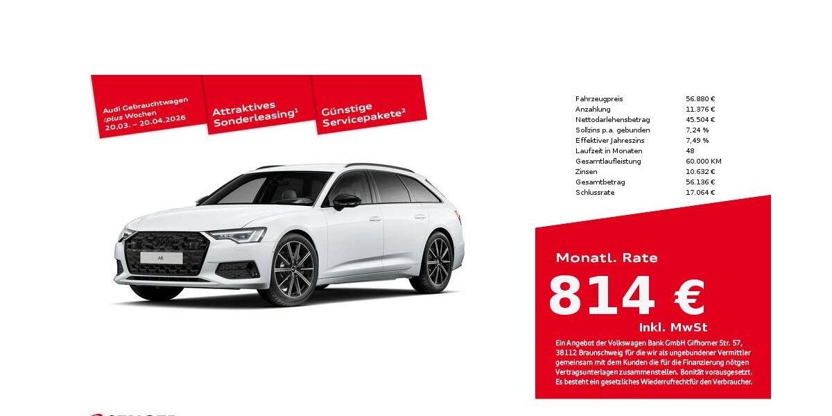 Audi A6 12.396 km 56.880 &euro; Lingen 49809