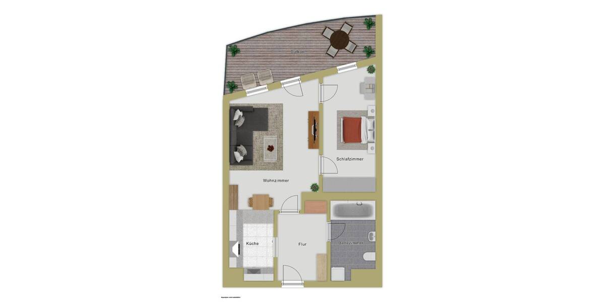 Etagenwohnung Bad Saulgau - 2 Zimmer, 53 m&sup2;, 169.000&euro; | Angebot:26826015