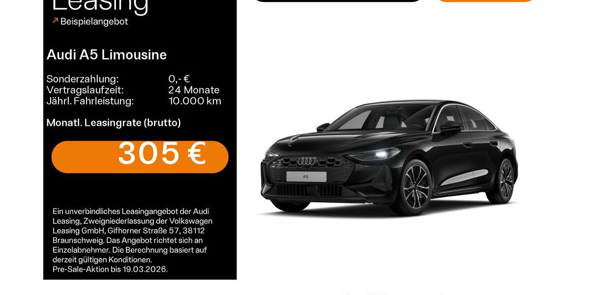 Audi A5 28.500 km 40.219 &euro; Linsengericht 63589