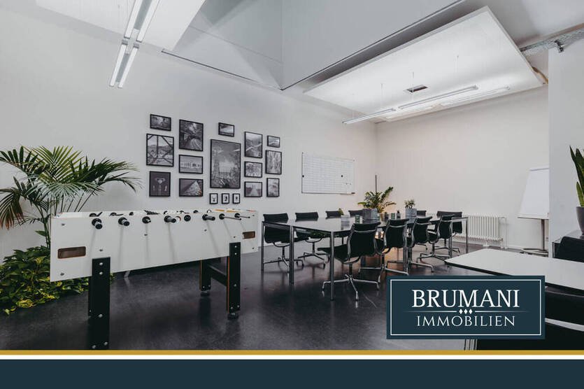 BRUMANI | Büroraum in der alten Zollhalle in Freiburg-Brühl! Mitarbeite-WC, Kellerraum & Teeküche!