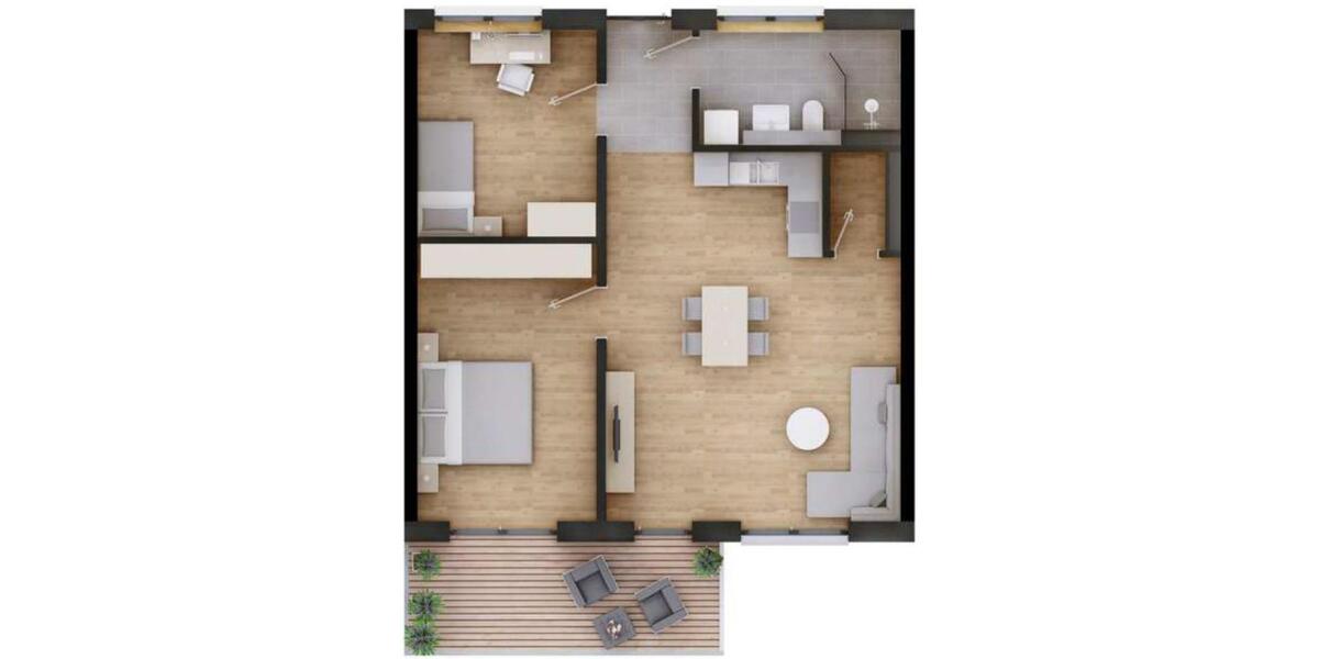 Vermiete helle 3-Zimmer-Wohnung in Hunderdorf (Neubau) 3 zimmer