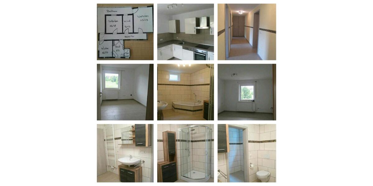 Schöne 3 Zimmer Wohnung 80 qm mit EBK, Terrasse und Balkon Südhan 3 zimmer