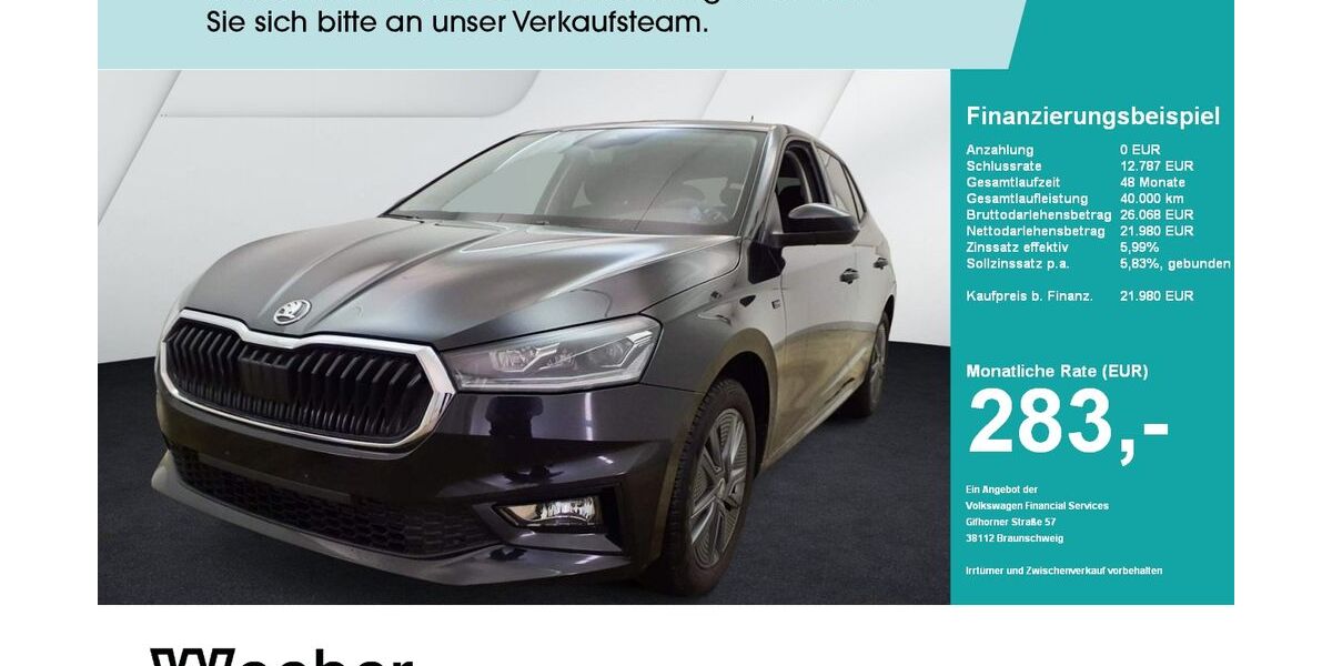 Skoda Fabia 10.934 km 21.780 &euro; Weil der Stadt 71263