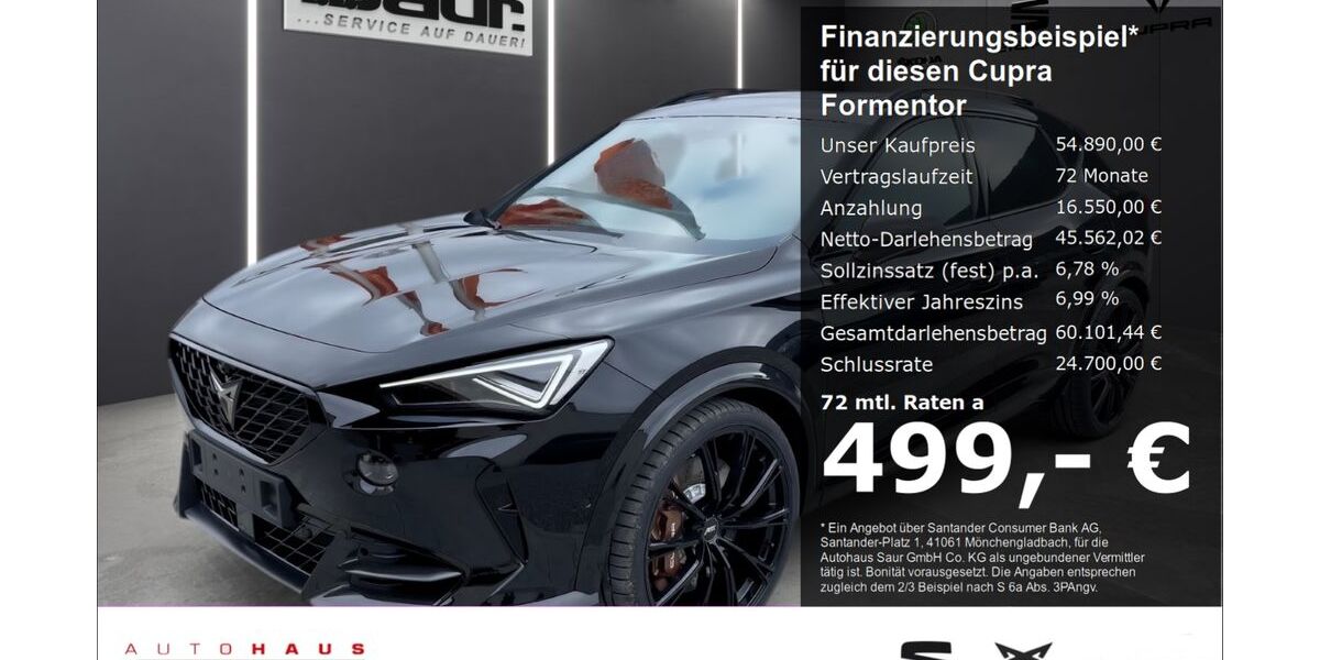 Cupra Formentor 10.000 km 54.890 € Ulm 89077