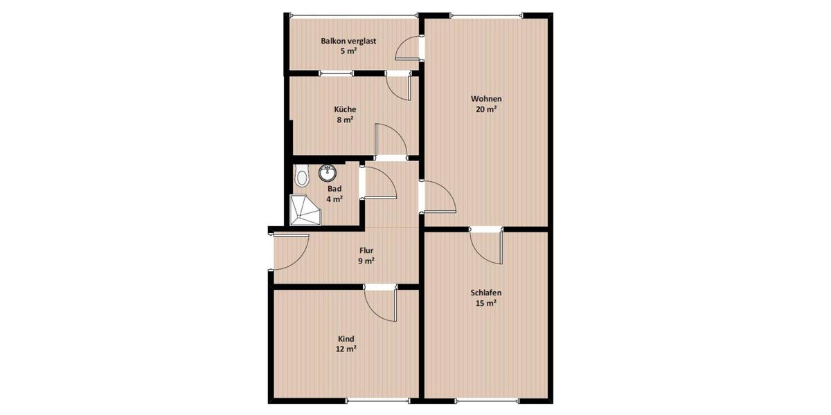Hochparterre Hohenmölsen - 3 Zimmer, 67 m&sup2;, 55.000&euro; | Angebot:25253817