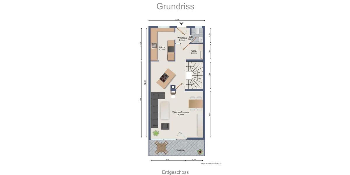 Reihenhaus Uetersen - 5 Zimmer, 133 m&sup2;, 1.800&euro; | Angebot:26356328