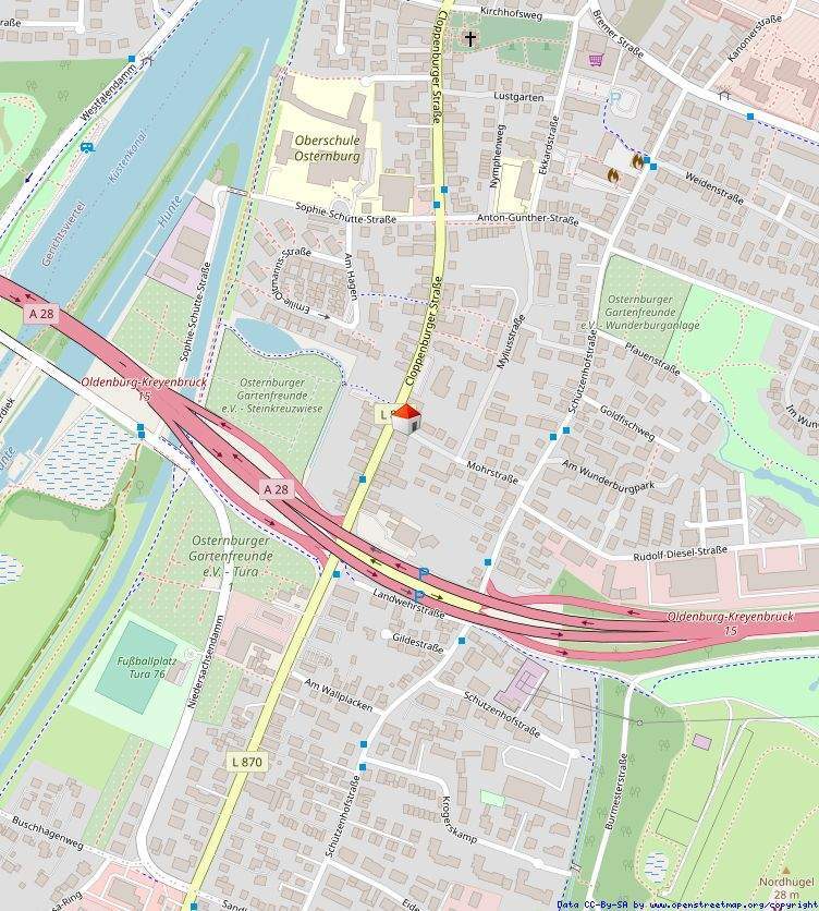 1211 - Single-Appartement mit EBK an der Cloppenburger Straße in Oldenburg-Kreyenbrück! 1 zimmer