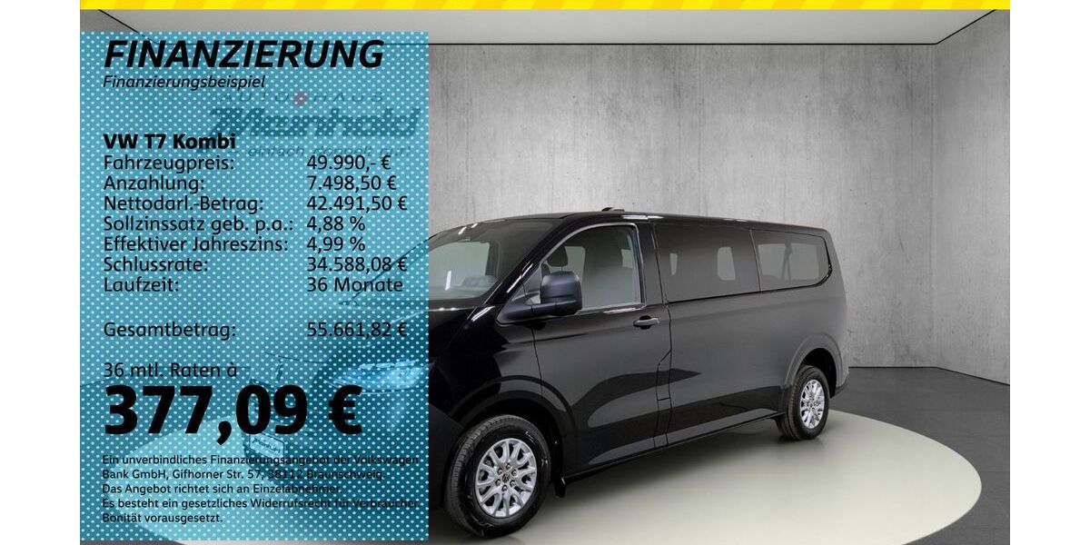 VW T7 Kombi 1.010 km 49.990 &euro; Auerbach/Rebesgrün 08209