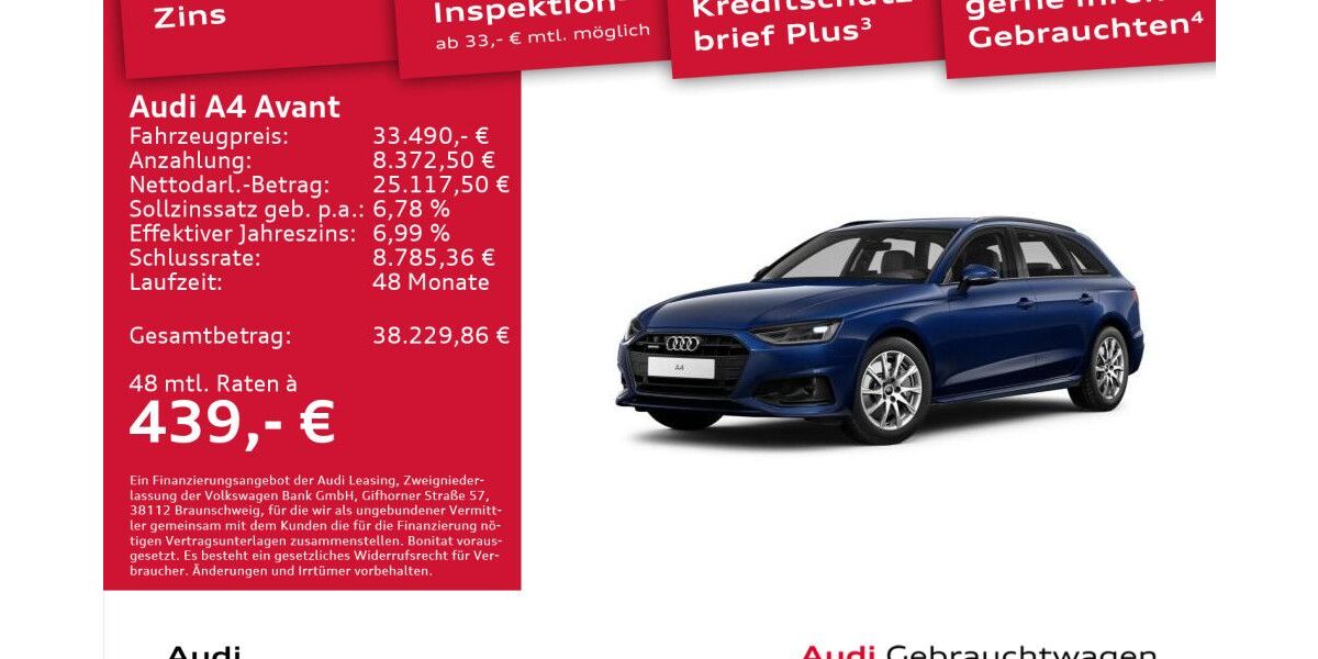Audi A4 45.672 km 33.490 &euro; Dresden 01067