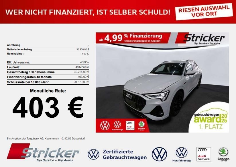 Audi e-tron 46.346 km 33.949 &euro; Detmold 32760
