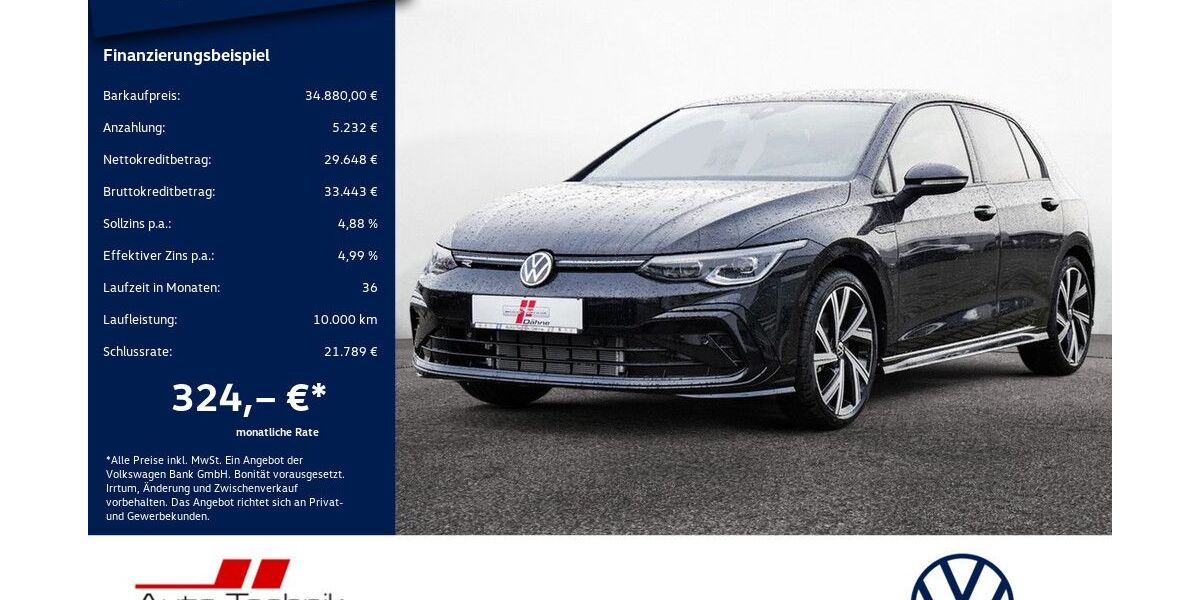 VW Golf 9.911 km 34.880 &euro; Wittenberge 19322