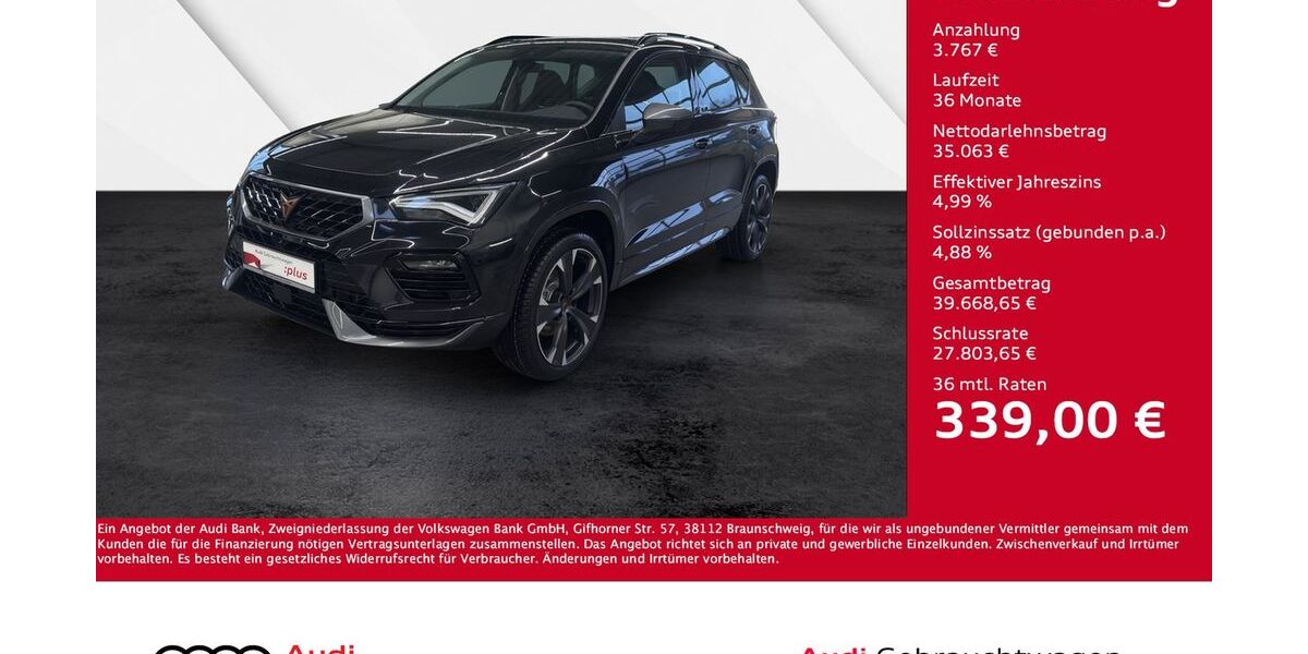 Cupra Ateca 9.000 km 35.830 &euro; Giessen 35394