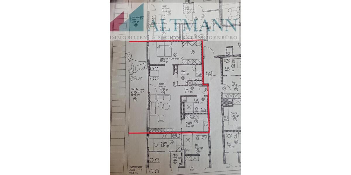 Etagenwohnung Vierkirchen - 3 Zimmer, 96 m&sup2;, 1.595&euro; | Angebot:25363171