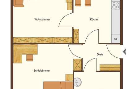 Wohnung Übach-Palenberg Palenberg - 2.5 Zimmer, 43 m&sup2;, 389&euro; | Angebot:26919640