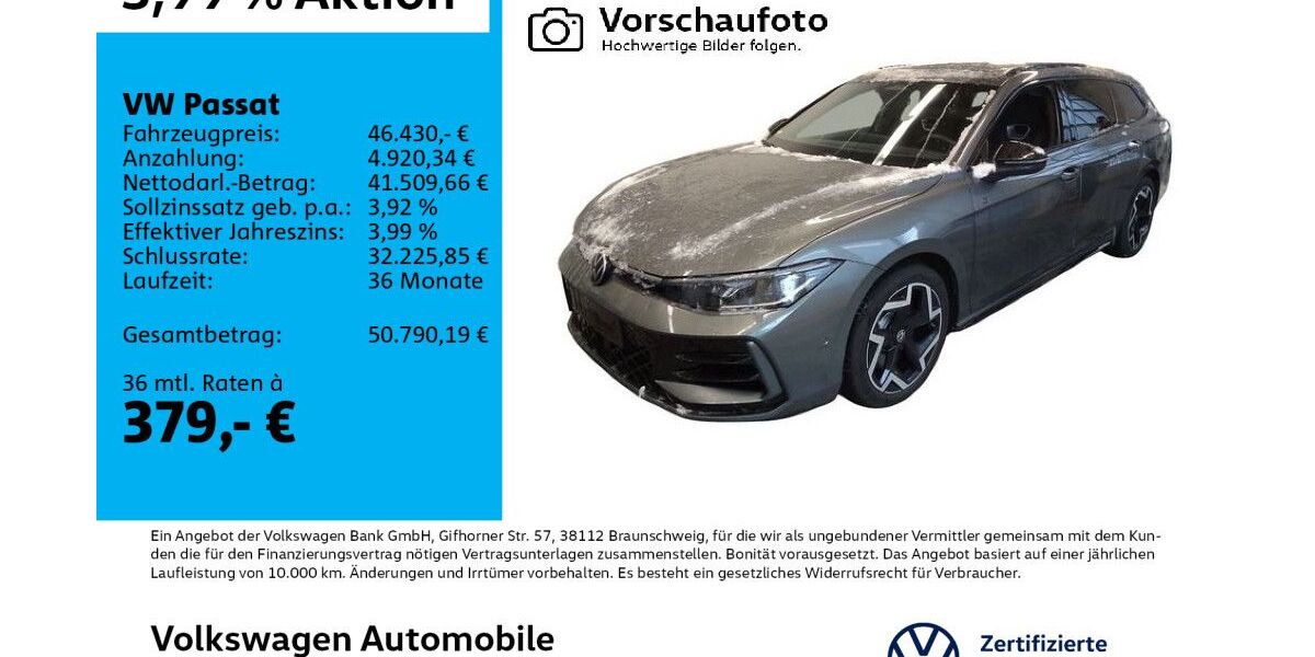 VW Passat 8.164 km 45.960 &euro; Leipzig 04178