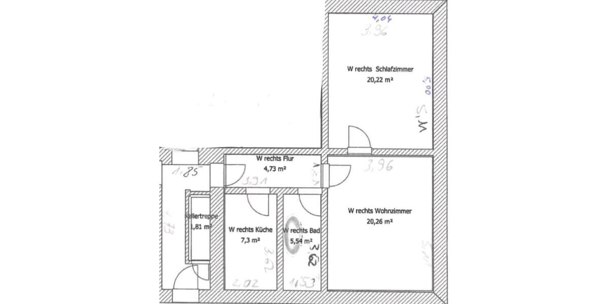 Wohnung mit Garten 2 zimmer