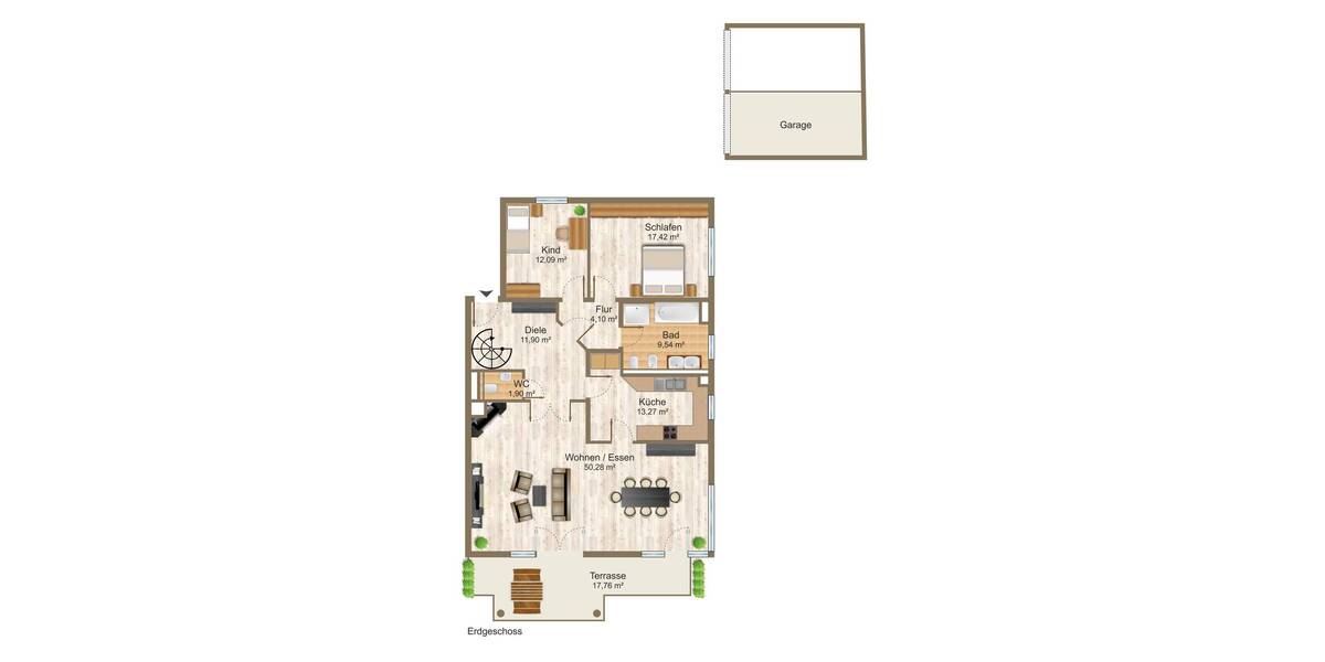 Etagenwohnung Grünwald - 4 Zimmer, 165 m&sup2;, 3.190&euro; | Angebot:24875673