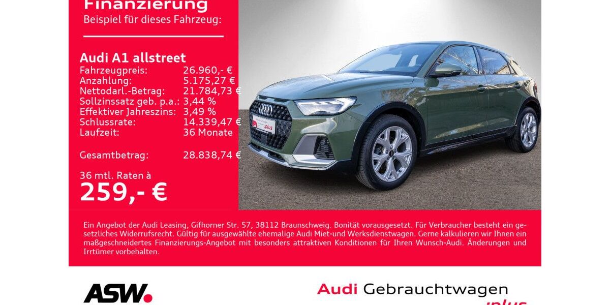 Audi A1 7.400 km 26.460 &euro; Heilbronn 74074