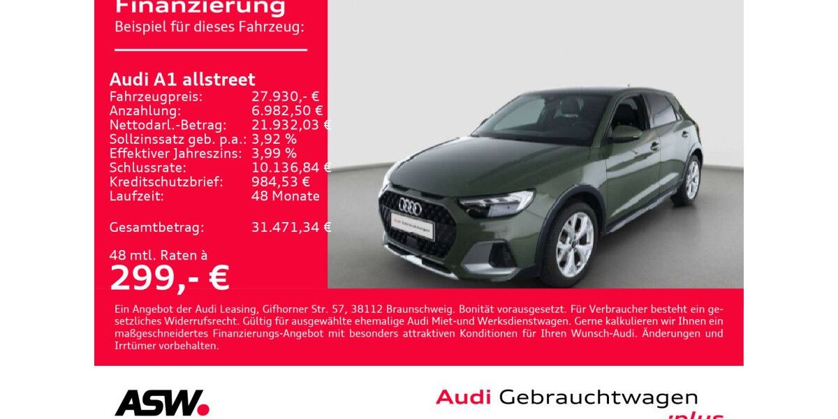 Audi A1 7.400 km 27.930 &euro; Heilbronn 74074