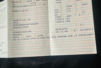 Opel Kadett 135.000 km 2.800 &euro; Königsbrück 01936