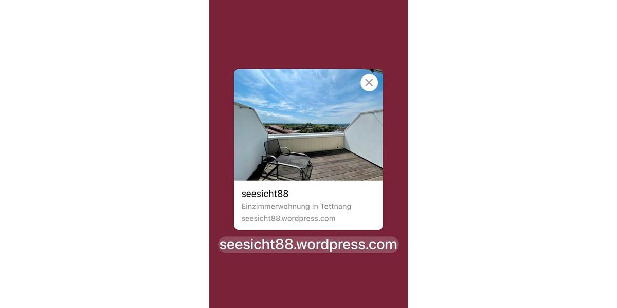 Etagenwohnung Tettnang - 1 Zimmer, 30 m&sup2;, 590&euro; | Angebot:26253149