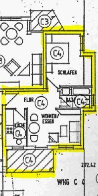 Erdgeschoßwohnung Schorndorf - 2 Zimmer, 52 m&sup2;, 720&euro; | Angebot:24876485