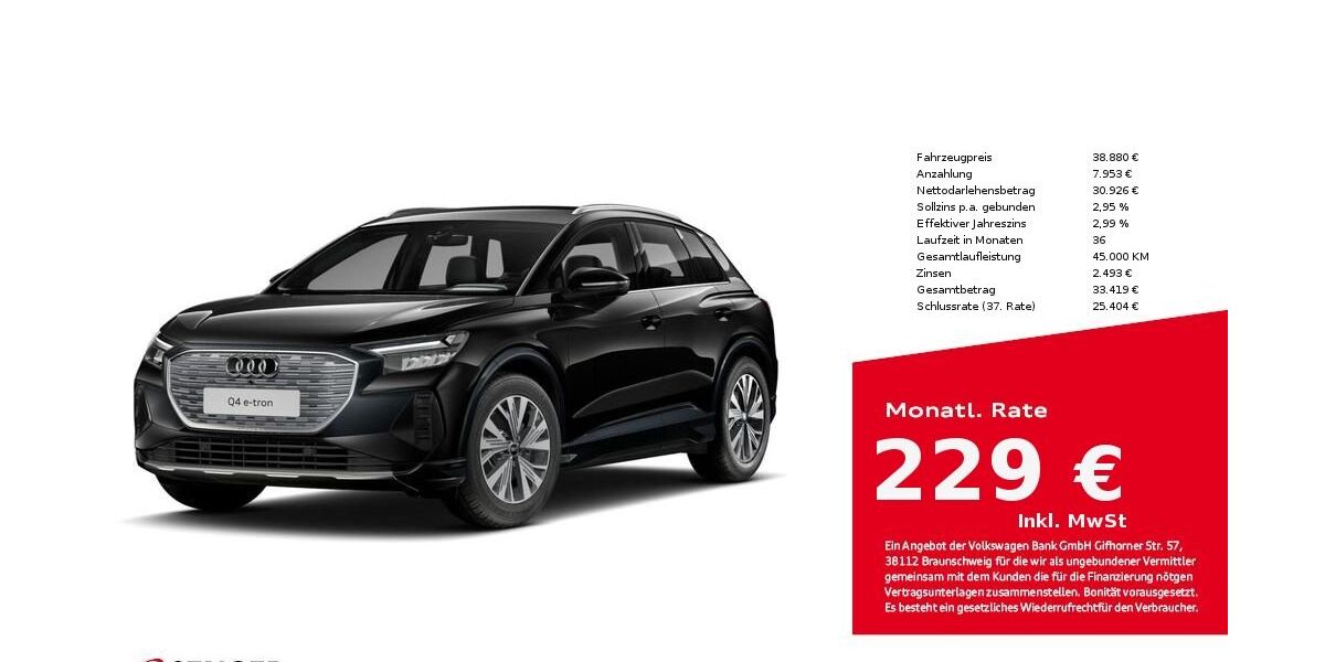 Audi Q4 e-tron 41.135 km 38.880 &euro; Bielefeld 33609