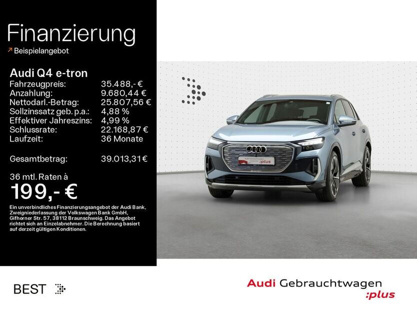Audi Q4 e-tron 23.500 km 35.488 € Mühlheim 63165