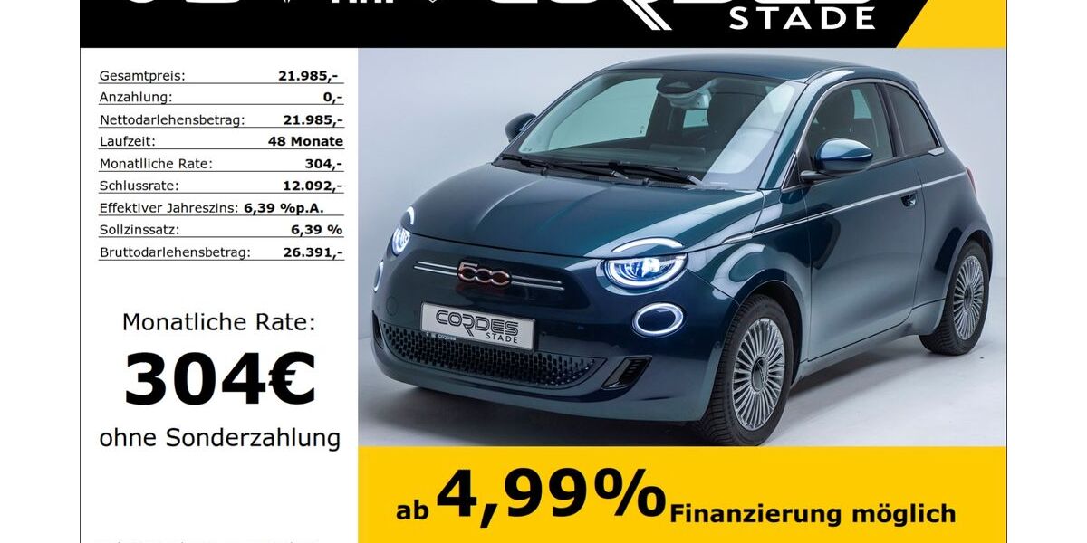 Fiat 500e 15.470 km 18.985 &euro; Stade 21680