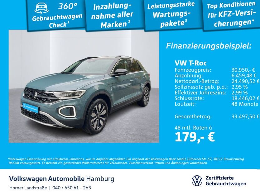 VW T-Roc 25.696 km 30.950 € Hamburg 22111