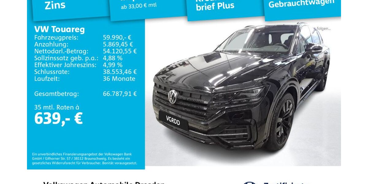 VW Touareg 33.179 km 59.990 € Dresden 01067
