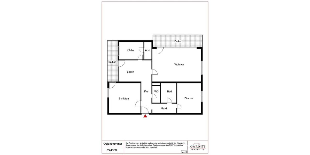 Etagenwohnung Aalen Unterkochen - 3 Zimmer, 95 m&sup2;, 280.000&euro; | Angebot:26753434