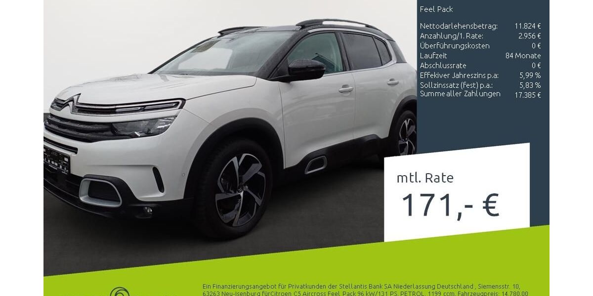 Citroen C5 Aircross 69.077 km 14.780 &euro; Bocholt 46395
