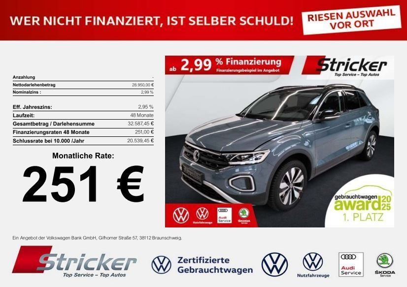 VW T-Roc 24.898 km 28.949 € Detmold 32760